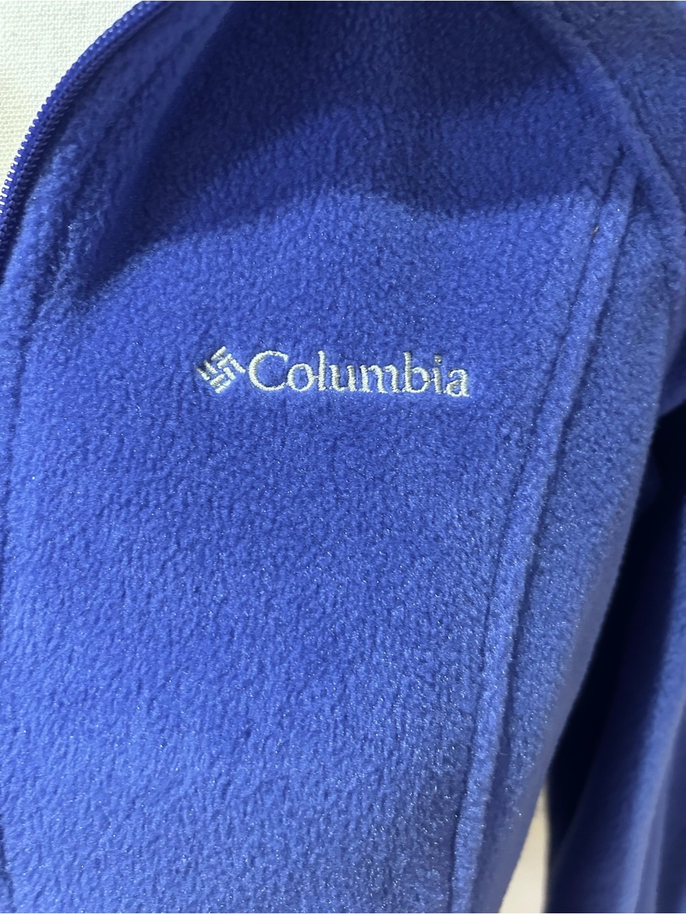 Columbia Periwinkle Blue Full-Zip Fleece Jacket Size M - Picture 2 of 6